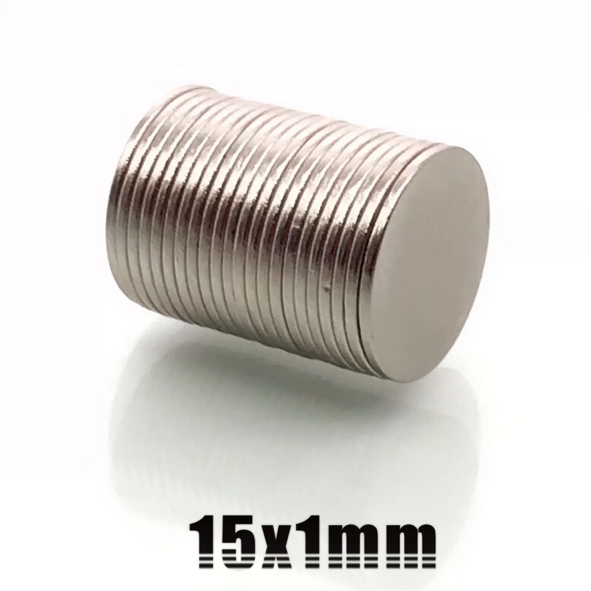 10/50/200/500pcs 15x1mm Magnet Round Thin Shape Fridge Craft Whiteboard Refrigerator Diy Office 15*1mm Accessory