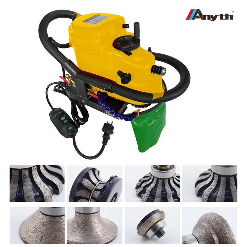 Anyth Electric Portable Marble Stone Countertop Edge Polishing Machine Granite Marble Edge Profile Machine