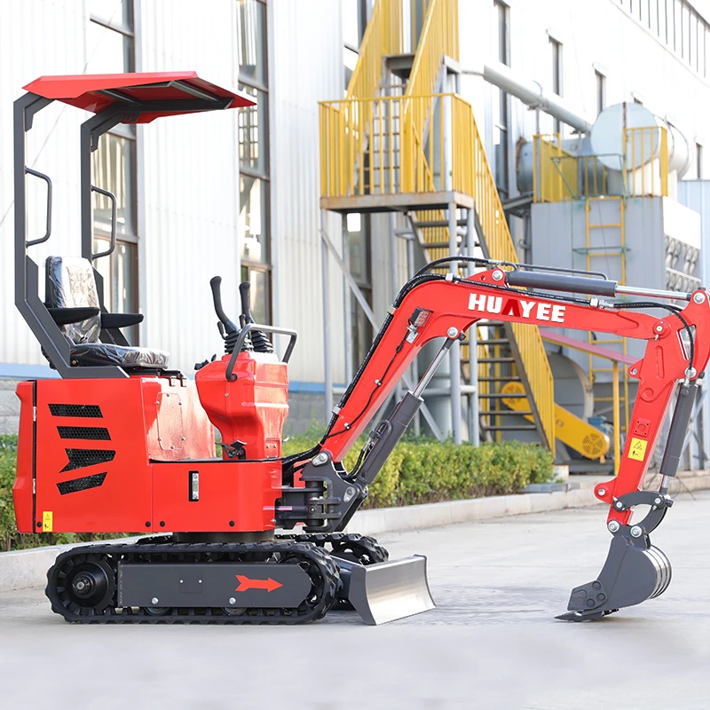 HUAYEE Factory 1.0ton Mini Excavators Customized diesel engine Crawler Excavator  Multifunctional Mini Excavators