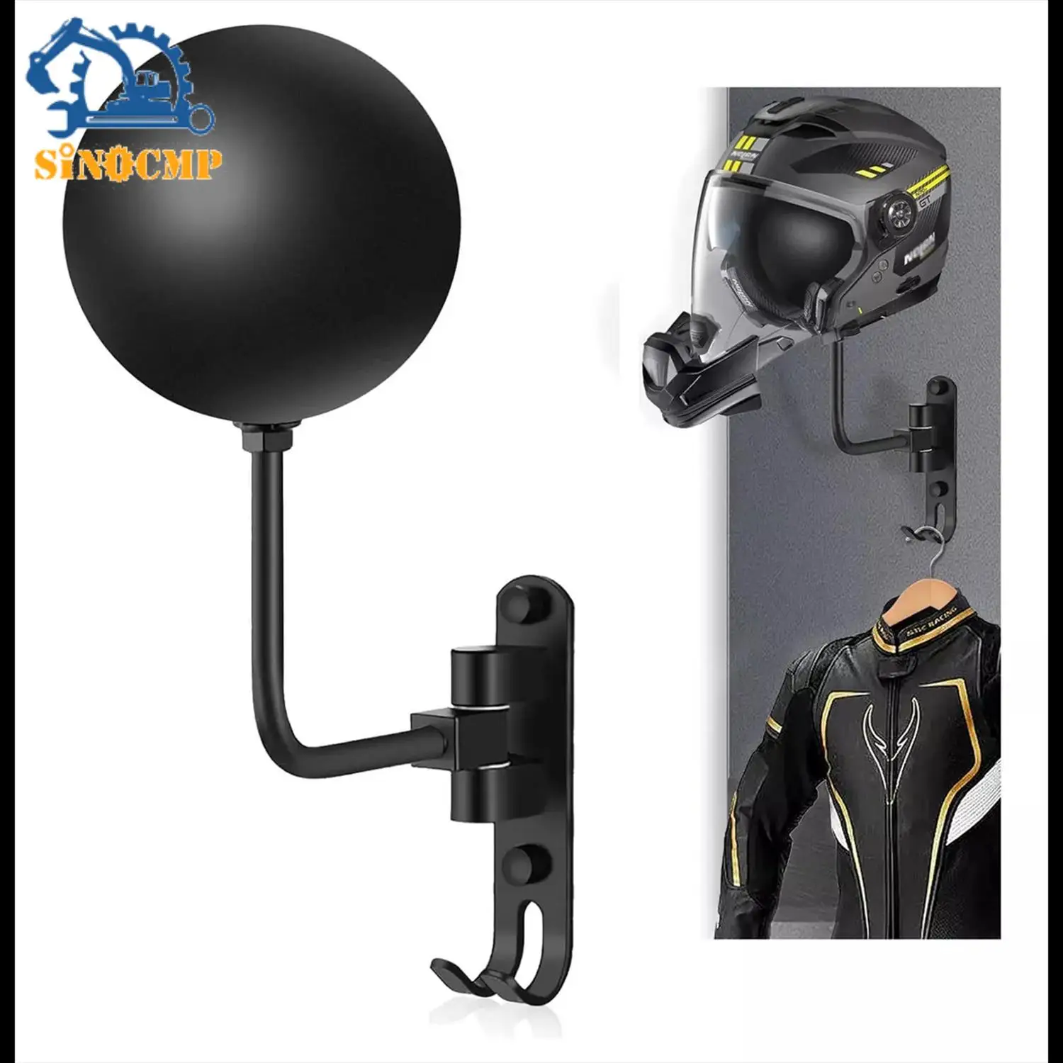 

1pcs Helmet Wall Mounted Motorcycle Helmet Holder Bracket Motorcycle Equipments & Parts