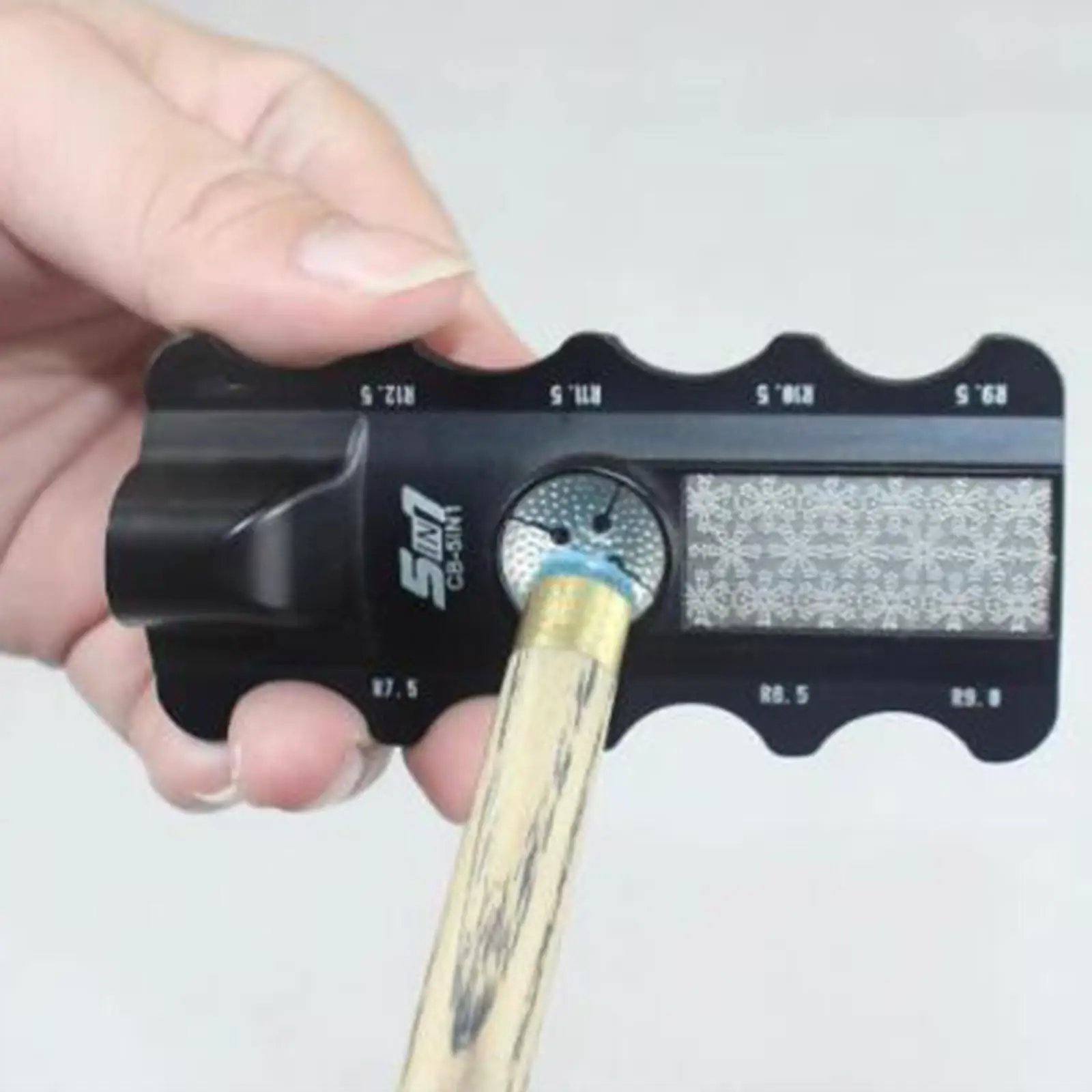 

5 in 1 Pool Cue Tips Repair Tool Measurement Comparator Cue Tip Prick