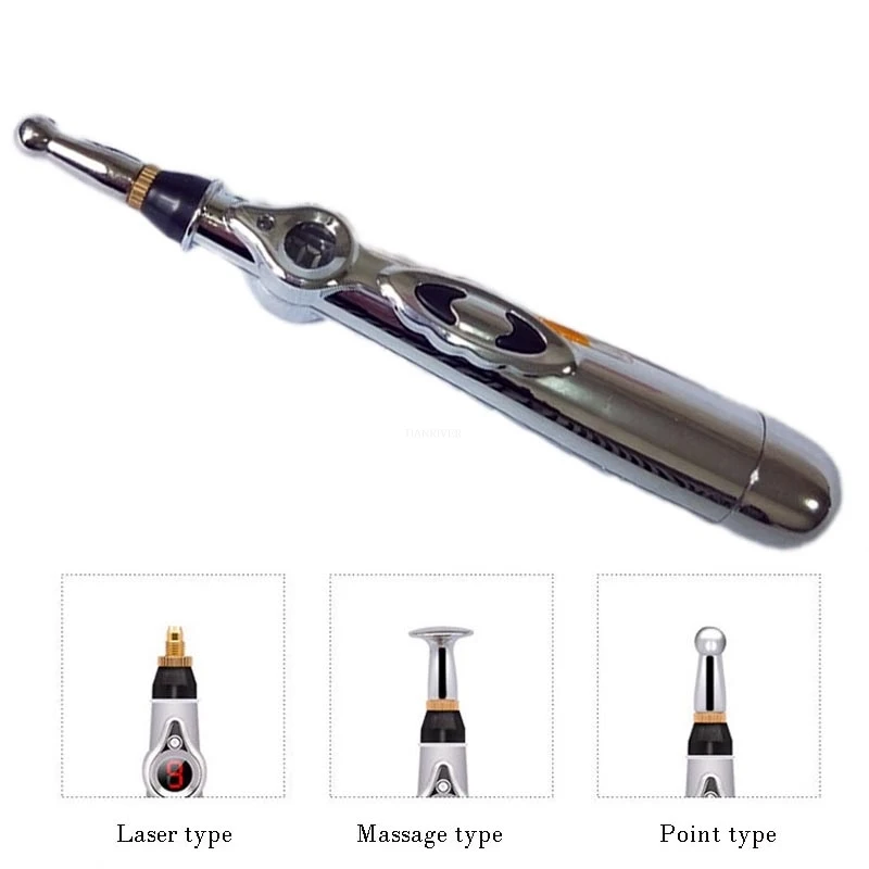New Electronic Acupuncture Pen Electric Meridians Therapy Heal Massage Pen Meridian Energy Pen Relief Pain Tools