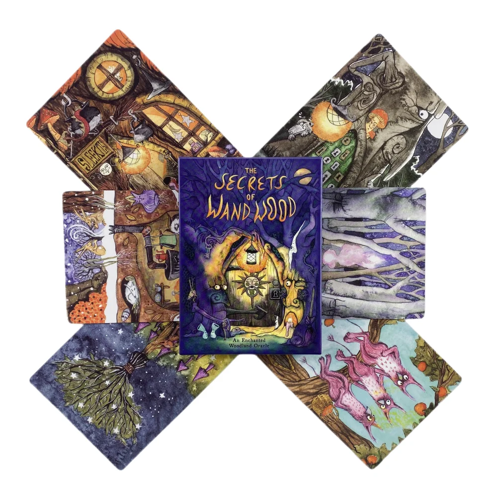 The Secrets Of Wand Wood Oracle Cards A 44 Tarot English Visions Divination Edition Deck Borad Playing Games