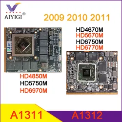 Original HD4670M HD5670M HD6750M HD6770M HD4850M HD5750M HD6970M Para iMac A1311 A1312 Placa De Vídeo Gráfica 2009 2010 2011 Anos