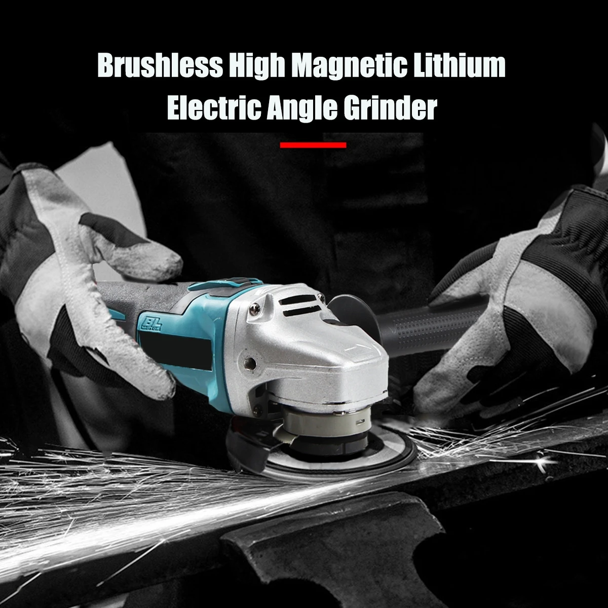 Compatible Makita 18V Battery 125mm Brushless Cordless Impact Angle Grinder DIY Power Tools Electric Polishing Grinding Machine