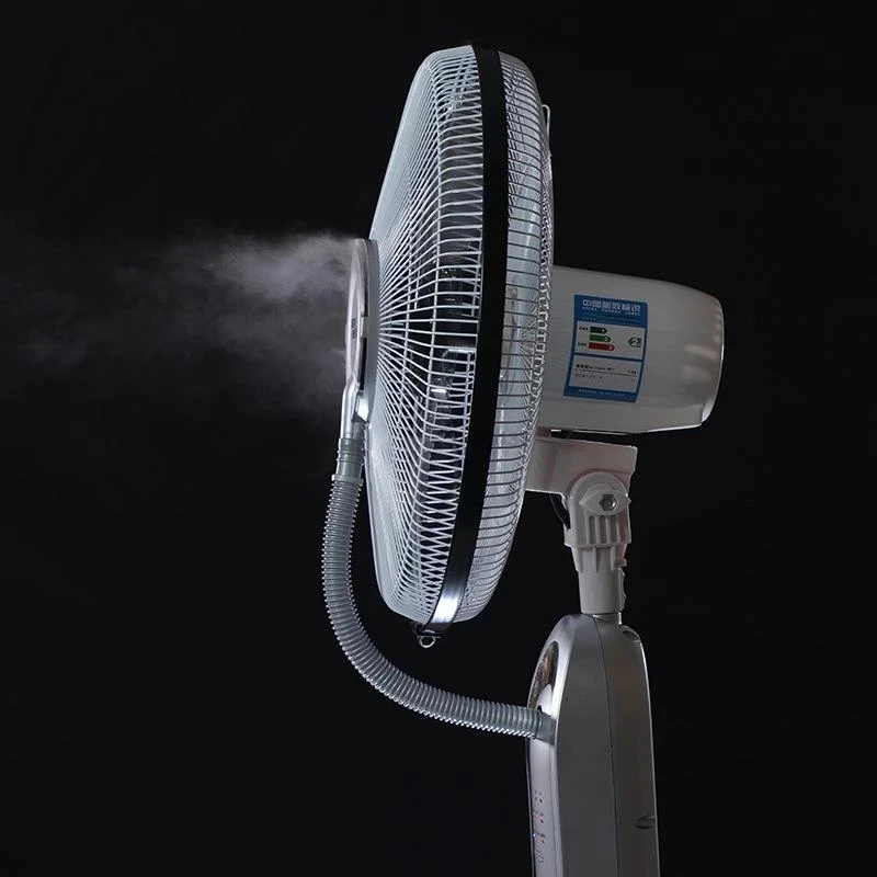 Ventilateur de Brouillard d'Eau Électrique de 16 Pouces, 220V, 75W, avec 3,2 L d'Eau Précieuse, Synchronisation de 7.5H, 5 Mètres, Télécommande