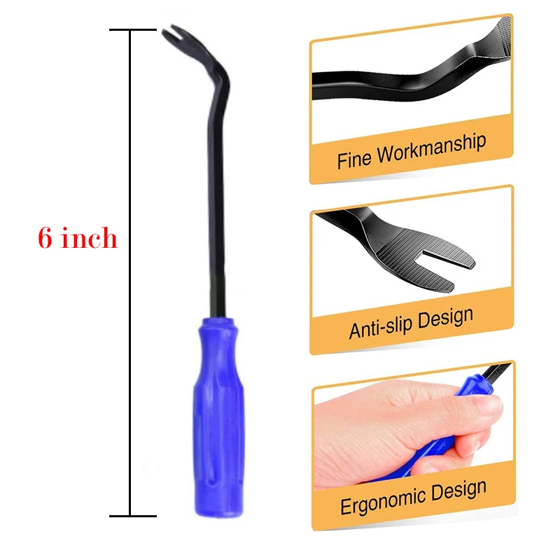 Auto Door Clip Panel Trim Removal Tool Car Audio Disassembly Kits Navigation Disassembly Installer Prying Automobile Nail Puller