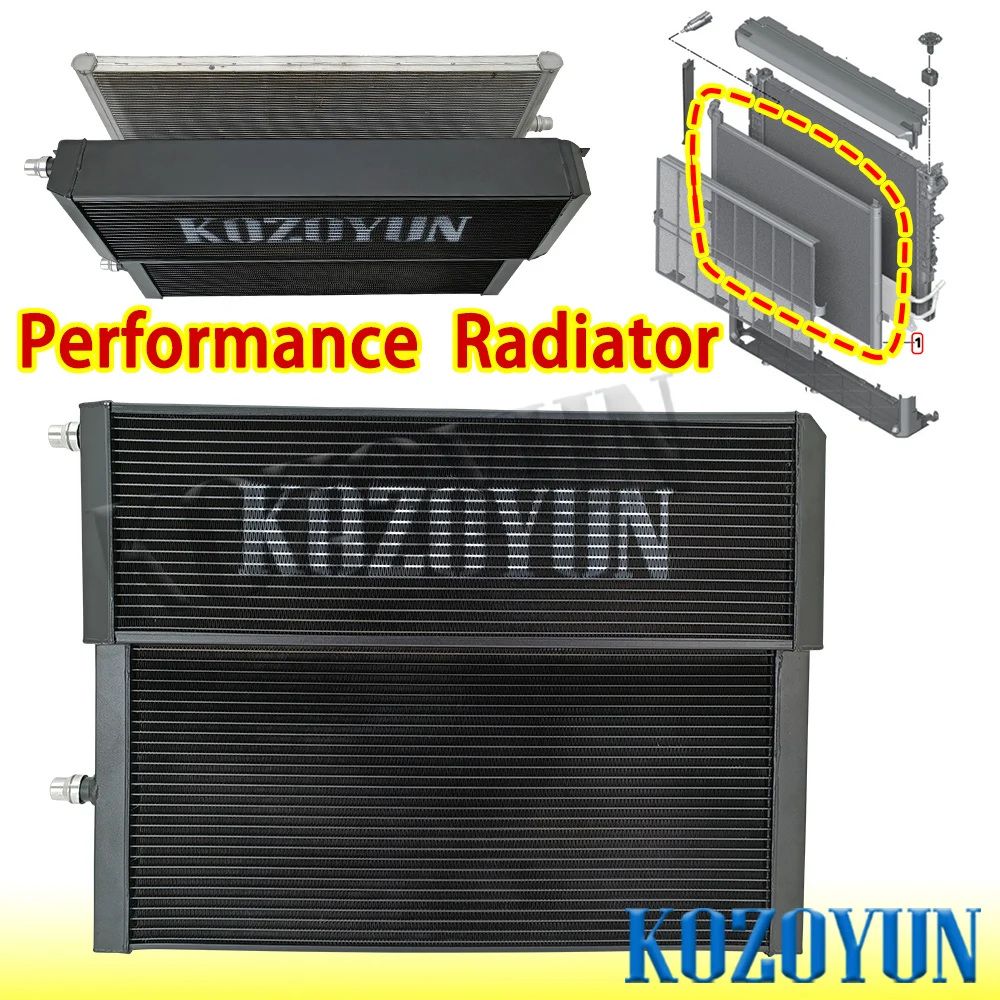 Алюминиевый зарядный радиатор для BMW B58 540i 540ix G30 G31 xDrive 16-23