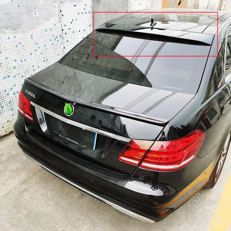 For 2008-2015 Mercedes Benz E-Class W212 E180 E200 E260 E300 E320 Sedan 4 Door Rear windshield Trunk Lid Car Spoiler Wings Part view 2
