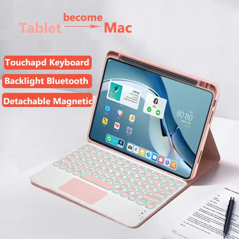 7-color Backlit Keyboard with Touchpad for Xiaomi Pad 6 Pro 6 11