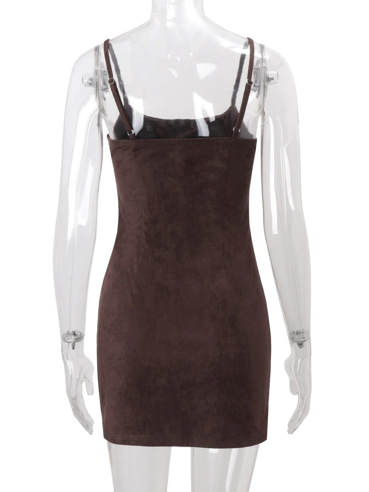 SsTss Sexy Spaghetti Strap Mini Dress Solid U Neck Sleeveless Backless Slim Bodycon Short Night Club Party Dress Women Clothing