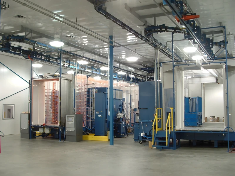 Vendite dirette in fabbrica del set completo di apparecchiature automatiche per la spruzzatura di polveri per uso domestico Linea automatica per spruzzatura di polveri