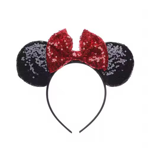 Mouse Headband Cartoon Ears Sequin Bows Hairband Party Cosplay Hair Accessories Children Adults Toys Gift - Image 25