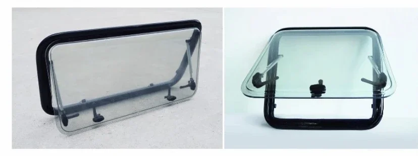 350*280mm RV Extrapolated Window, Round Corner, Acrylic Window  RV & Travel Trailer Emergency Exit Window