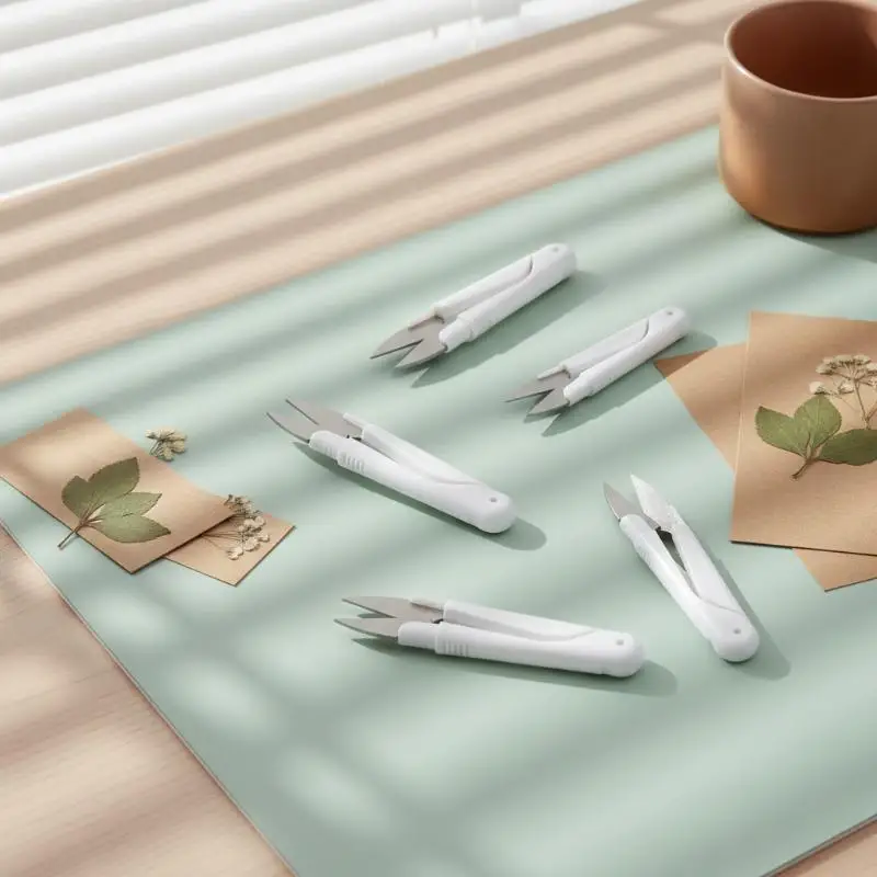 Folding Spring Loaded Scissors Portable: Mini Sharp Cutter Safety Cover Home Student Sewing Craft Cutting
