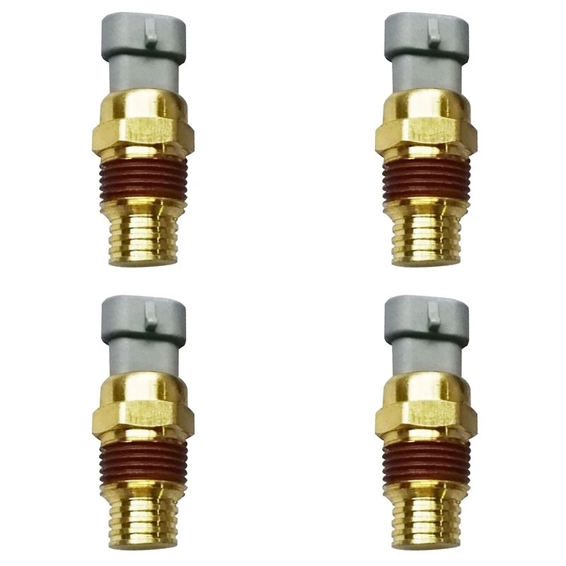 4X 3408627 Temperature Pressure Sensor Water Temperature Sensor For Cummins-M53K