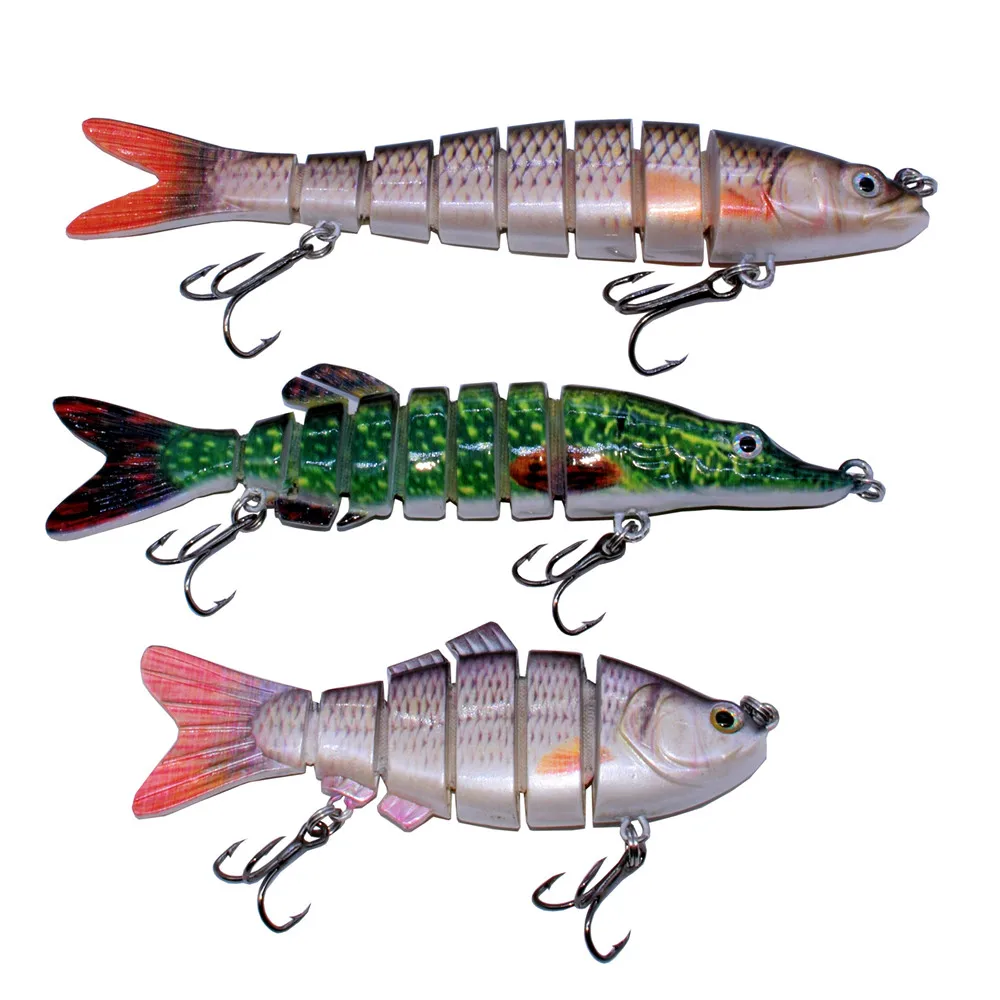 Fishing Lure Bait Swimbait Crankbait Minow Fishing Tool Lure for Trout Bass Muskie Pike Catfish 3pcs Set