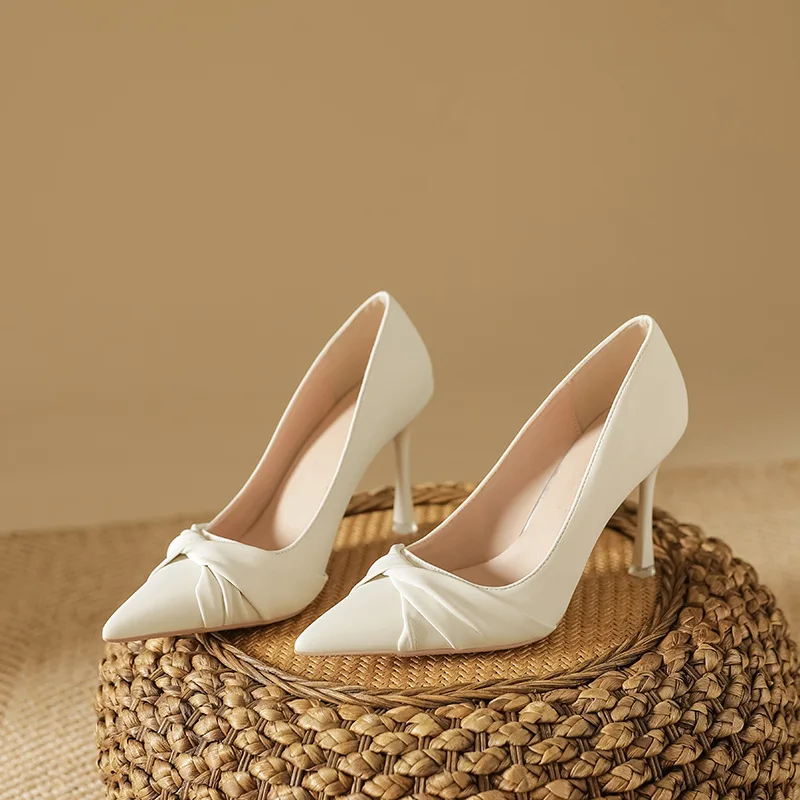 

Классические черные туфли-лодочки на шпильке, женские весенние туфли 2024, офисная обувь 5/7/9 см, женские туфли больших размеров 30–44, туфли на высоком каблуке с острым носком