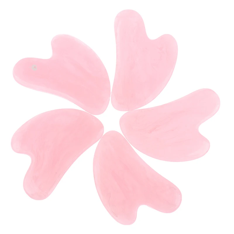 송진 Gua Sha 스크래핑 마사지 스크래퍼, 얼굴 마사지기, 침술 보드, 1 개/세트