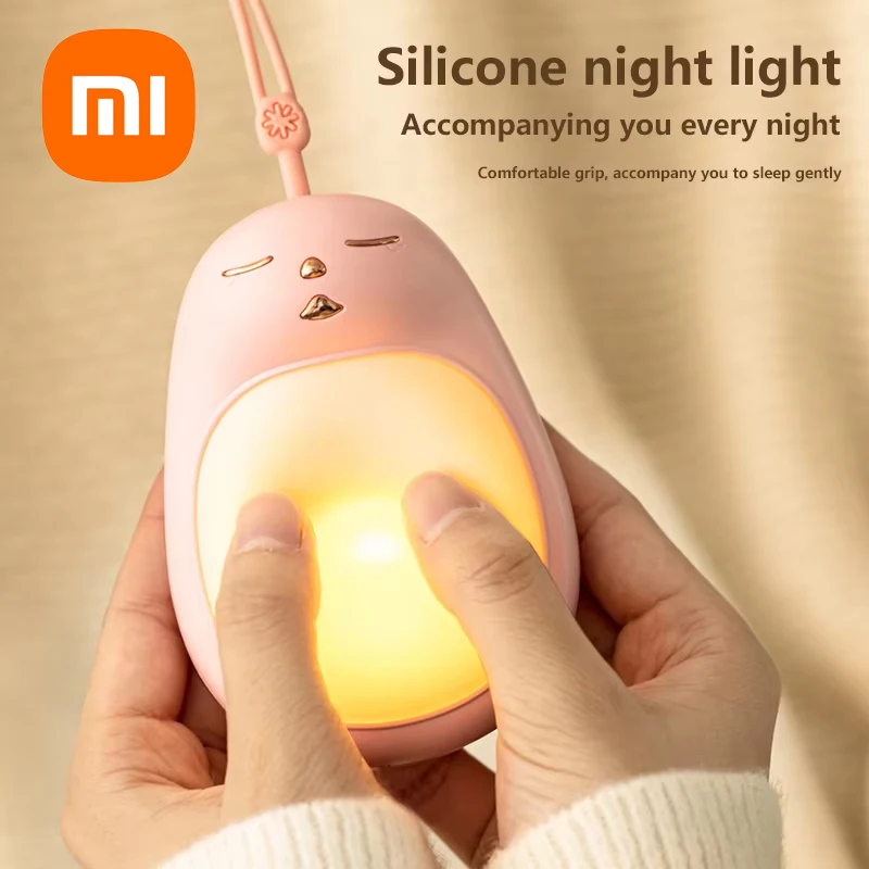 Xiaomi Hand Warmer Cute Hand Heater Battery Operated 2 in 1 Electric Hand Warmer Night Rechargeable Hand Warmers Handheld Heater