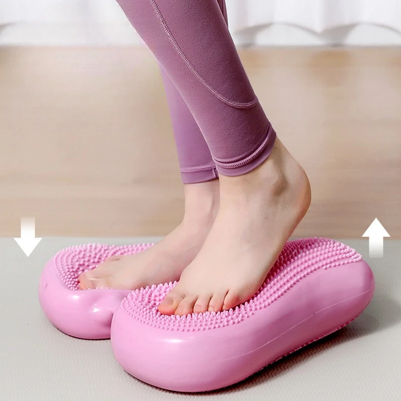 Stepper Machine Home Multi-Functional Stationary Exercise Foot Pedal Fitness Equipment Silent Indoor Balance Inflatable Pad Gift