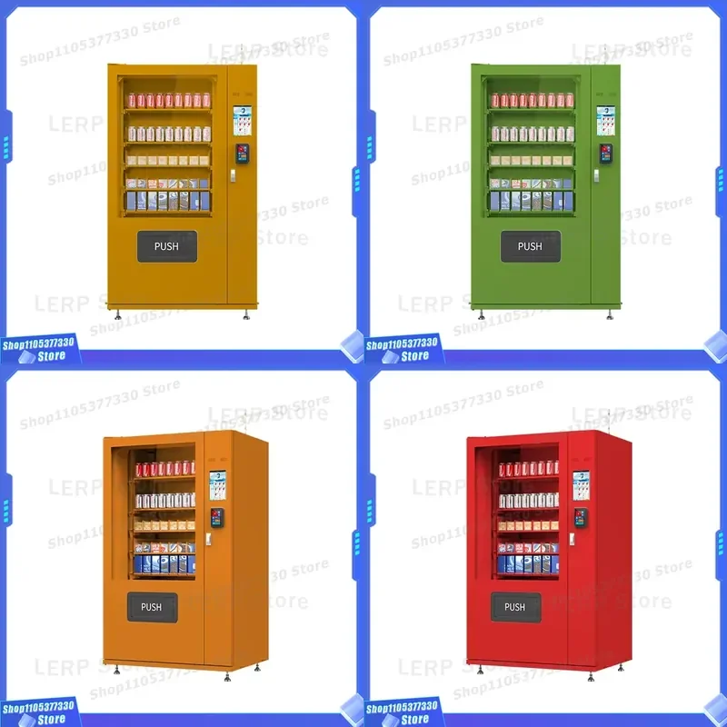 Automatic Snack and Drink Vending Machine with Coin Credit Card Payment CE Certified Factory Direct Sale for Office School CE