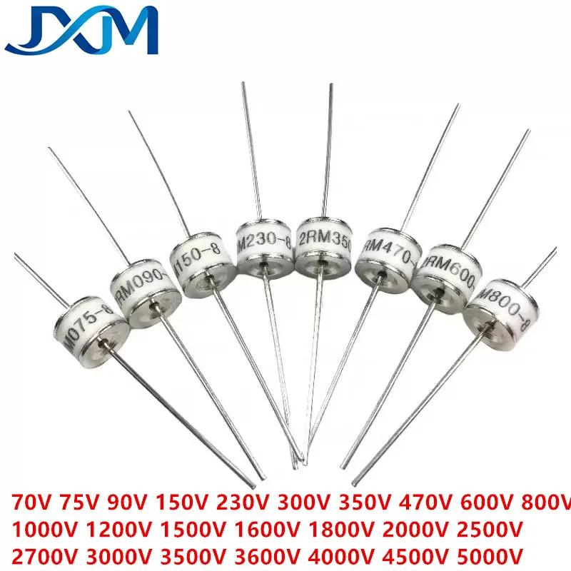 10-20pcs Ceramic Gas Discharge Tube 8x6 8*6mm 2RM070L-8 2RM090L-8 2RM150L-8 2RM300L-8 2RM470L-8 2RM800L-8 2RM1000L-8 2RM2000L-8