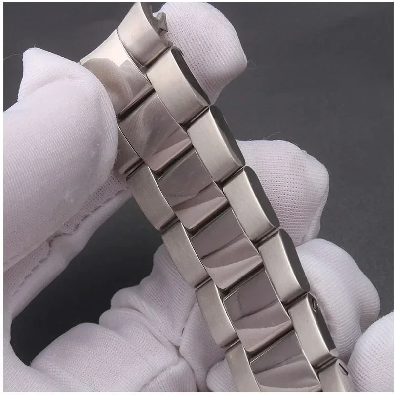 الصلبة الفولاذ المقاوم للصدأ حزام (استيك) ساعة ل رولكس أويستر الأبدي Datejust دايتونا الغواصة الفاخرة سوار ساعة الأشرطة 20 مللي متر