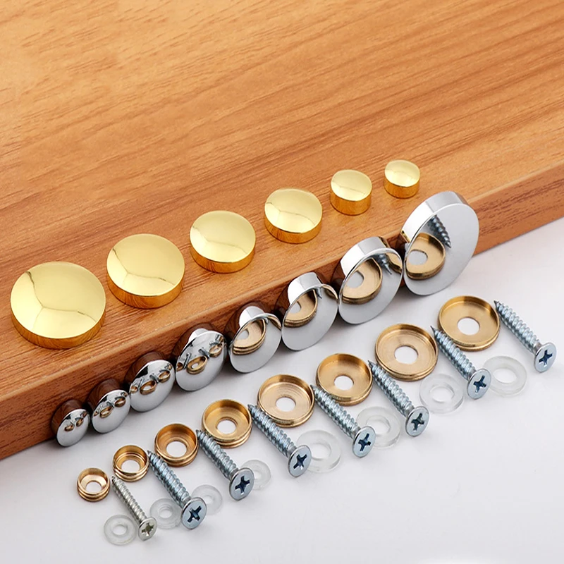 

Brass Mirror Screw Cap Cover Decorative Trim Hide Screw Expansion Bolt For Acrylic Glass Tile Fixing Hardware