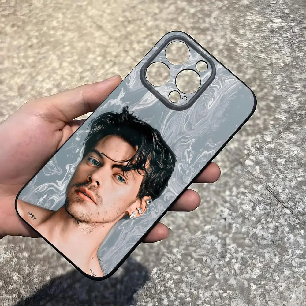 Singer H-Harry S-Styles Handyhülle für iPhone 17 Pro Max 15 Pro 16 14 Plus 12 13 Mini 11 Pro Stoßfeste Weiche Schutzhülle