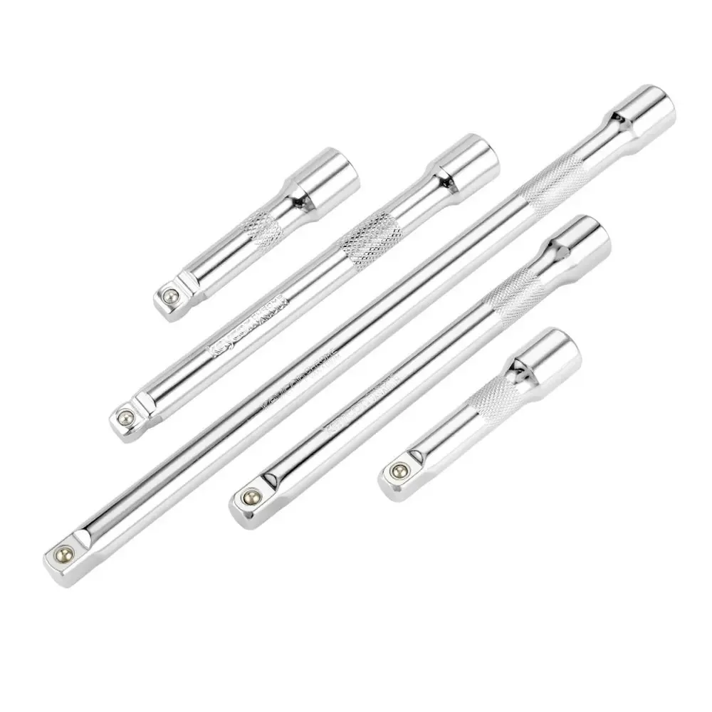 1/4" 3/8" 1/2" Socket Ratchet Wrench Extension Bar 50/75/100/125/150/250mm Long Bar Steering Sleeve Connecting Rod Accessories image 2