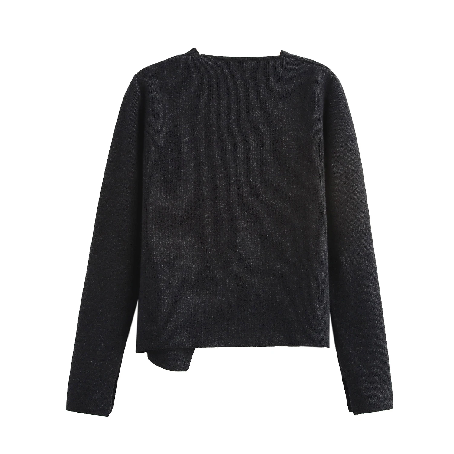 European and American style women's clothing new 2025 fashion versatile solid color open design jacket