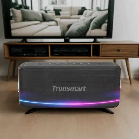 Tronsmart Mega Pro 메가 프로 블루투스 스피커 60W 휴대용 스피커 향상된 저음 열 NFC, IPX5 방수, 음성 조수