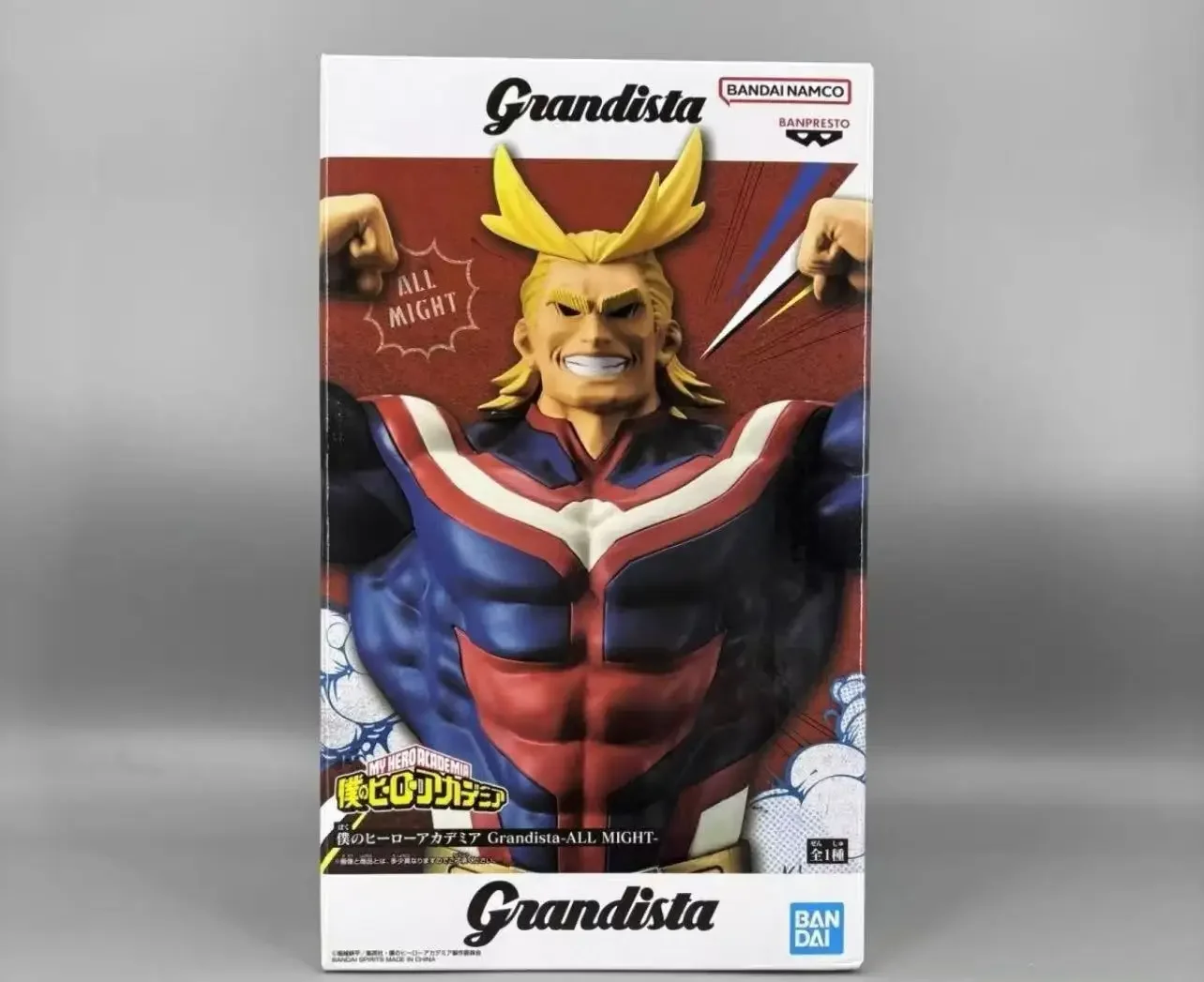 

В наличии My Hero Academy All Might Bandai Banpresto Grandista, оригинальная фигурка, украшения, игрушки, подарки