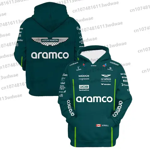 Imagen 2 del producto 2025 Aston Martin Sudadera Deporte Motocicleta Sudadera con capucha Racer Español Fernando Alonso 14 Sudadera con capucha Kit Fans Lance Stroll 18 Sudadera con capucha