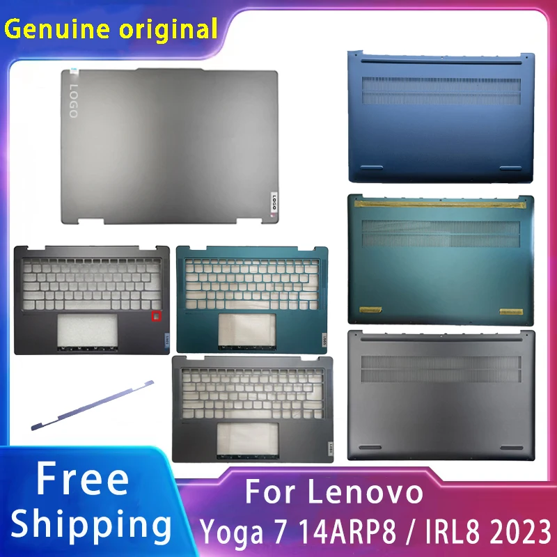 Neu für Lenovo Yoga 7-14arp8/14 irl8 2023; Ersatz Laptop Zubehör LCD-Rückseite/Handballen auflage/Boden mit Logo