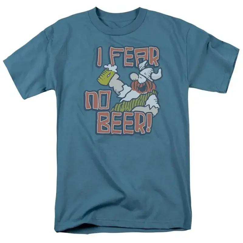 Hagar The Horrible I Fear No Beer T Shirt Mens Licensed Comic Strip Slate