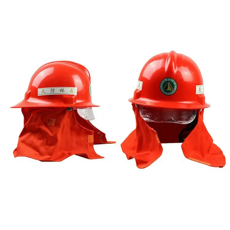 High-temperature Helmet Emergency Rescue Forest Defense Helmet with Flashlight Protection Fire Protection Forest Defense Helmet