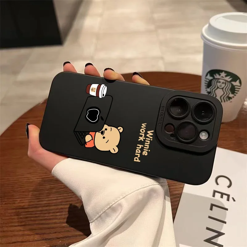 حافظة لهاتف آيفون 15 14 13 12 11 Pro XS Max Mini X XR 7 8 Plus SE 2022 غطاء خلفي مقاوم للصدمات