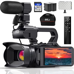 64MP YouTube Camcorder 4K Ultra HD camera Camcorders 18X Zoom Auto Focus Streaming Camera 4.0