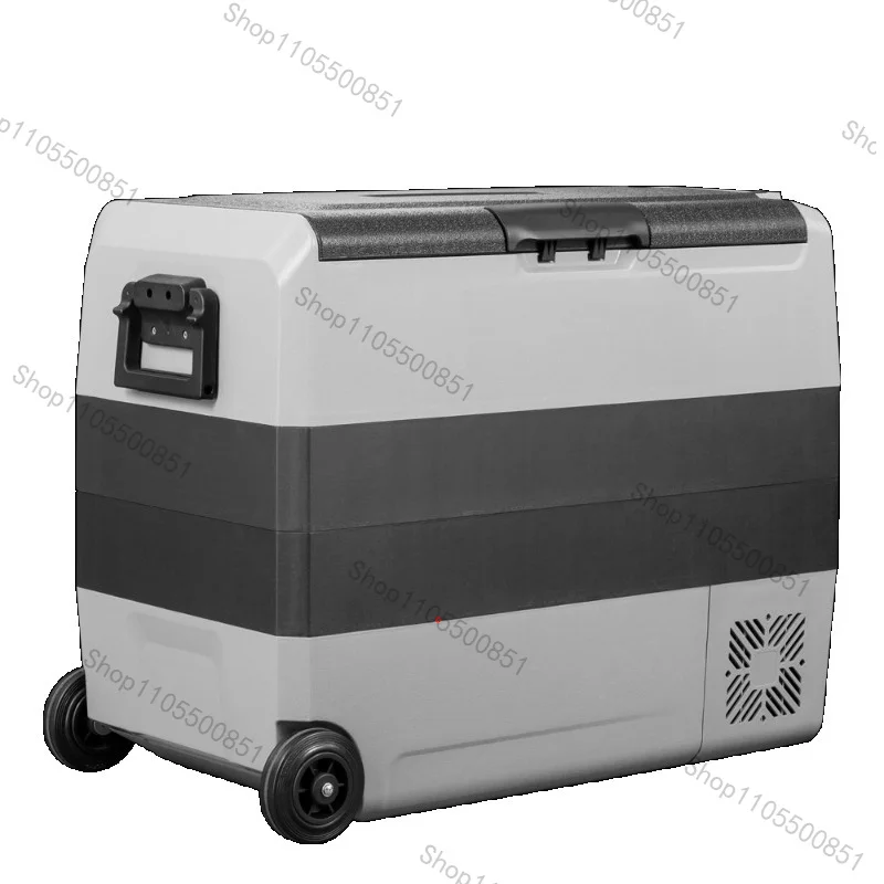 T50 50L Fast Cooling Portable Car Camping Fridge Freezers 12volt Compressor Refrigerator With Wheels
