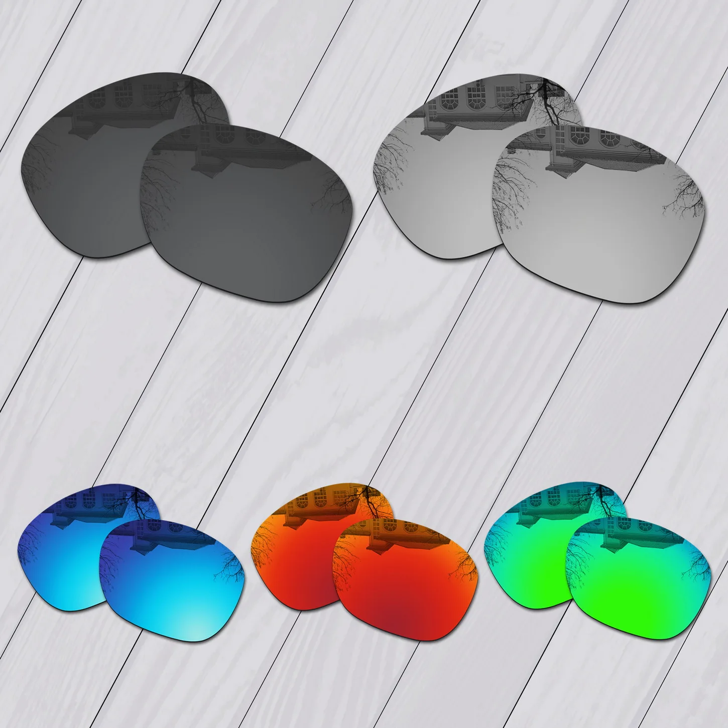

ELuxonsight Polarized Enhanced Replacement Lenses for Oakley Latch OO9265 53mm | Latch Asian Fit Sunglasses - Varieties Colors