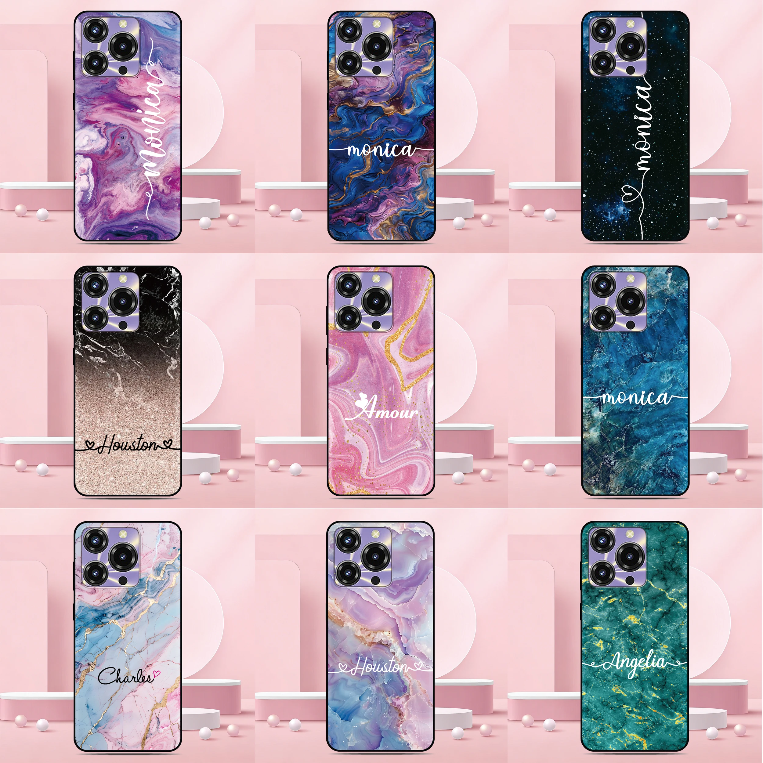 Funda personalizada con nombre para teléfono Oukitel C69 C3 C2 C68 C62 C61 C57s C57 C58 P1 C1 Pro C59 C53 C51 C50 C38 C36 C35 C21 WP50