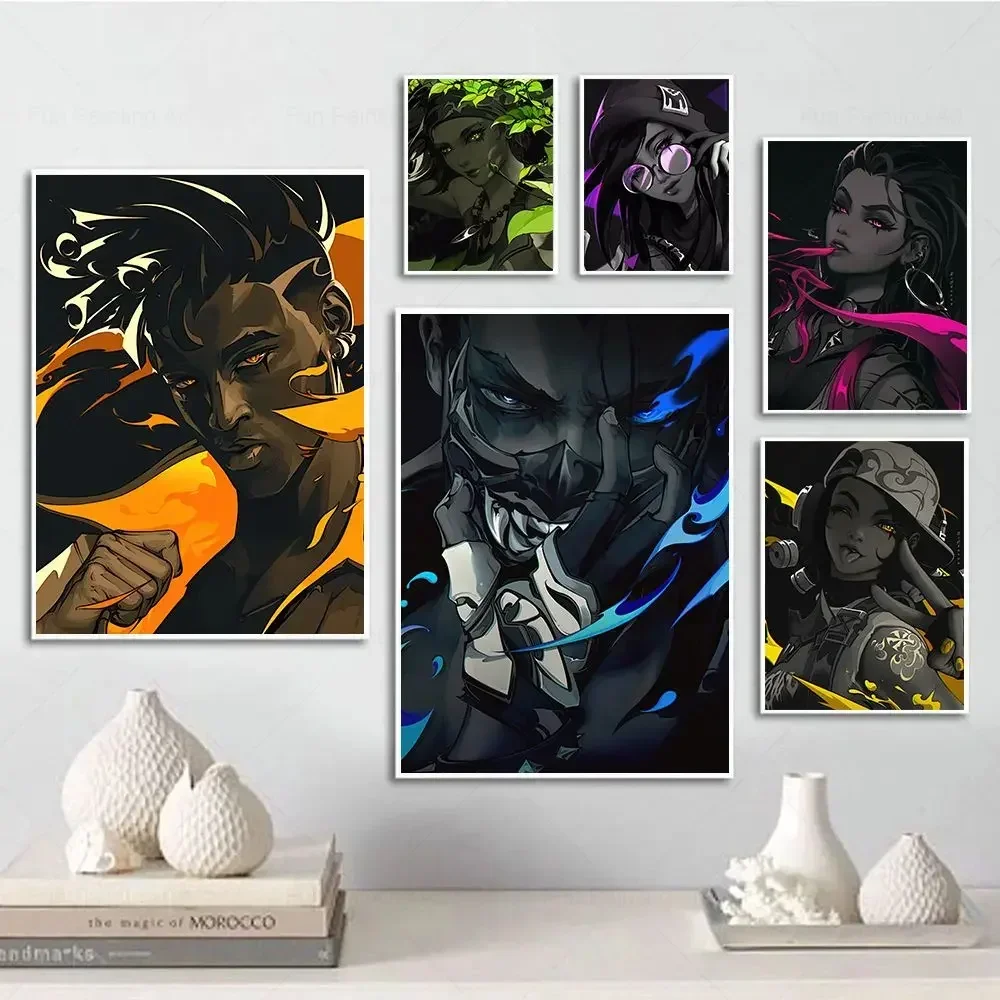 Popular Online Game Valorant Poster Print Jett Valorant Canvas Painting Prints Pictures Living Room Interior Home Decor ﻿