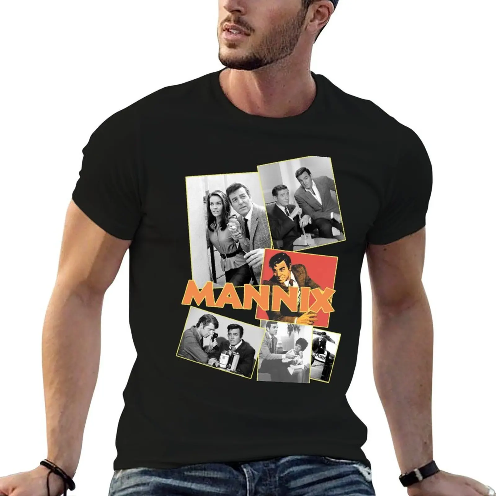 Camiseta de detective privado Joe Mannix, camisetas de algodón para hombre, camiseta 100% para hombre, camisetas para hombre, camiseta ajustada