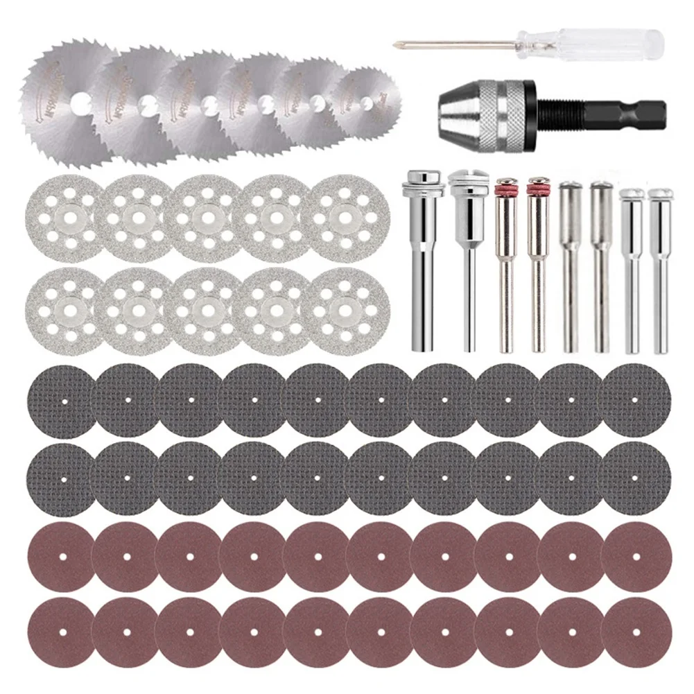 66 Pcs Cutoff Wheel Set for Rotary Tool Die Grinder, Resin Cutoff Wheel, Mini HSS Saw Blade, Resin Cutoff Disc