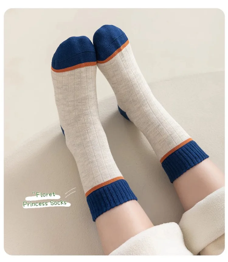 5 Paar Kindersocken, Frühlingssocken, Baumwollsocken, modische Socken mit geometrischem Buchstabenmuster für Jungen im Alter von 1–14 Jahren – Detail 8