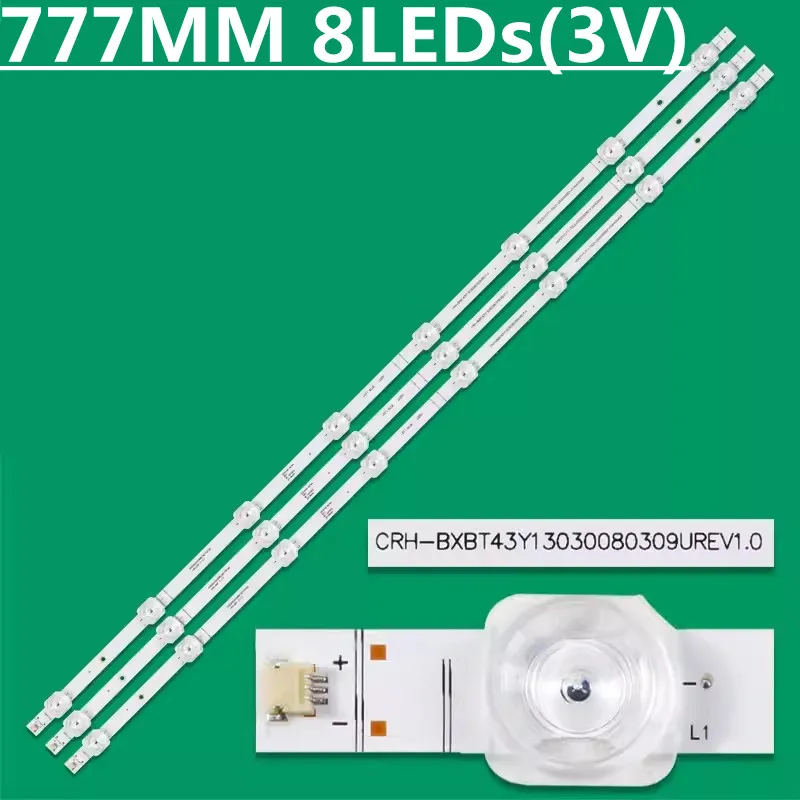 

15PCS LED Strip for 43E3G 43A6G 43A6GV 43A7GV 43A6H CRH-BXBT43Y13030080309UREV1.0 HD425Y1U71-TOL2 SVH430AG9 TH-43JX600C