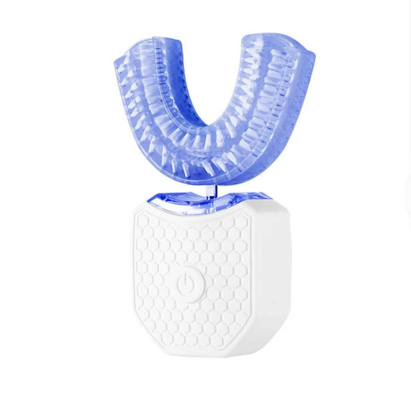 

Intelligent Automatic U Type 4 Modes Tooth Brush Sonic Electric Toothbrush USB Rechargeable Tooth Whitening Blue Light