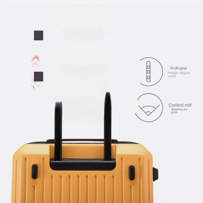 KLQDZMS Large Capacity Luggage Men's ABS+PC Trolley Case Password Box 24